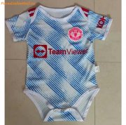 2021-22 Manchester United Infant Away Soccer Jersey Little Baby Kit