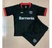 2020-21 Leverkusen Kids Black Soccer Kits Shirt With Shorts