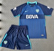 Kids Boca Juniors 2017-18 2rd Away Soccer Kit (Shirt+Shorts)