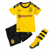 2019-20 Kids Borussia Dortmund Home Soccer Whole Kits (Shirt + Shorts + Socks)