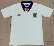 1994 England Retro Home White Soccer Jersey Shirt