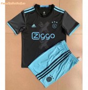 Kids 2016-17 Ajax Retro Away Soccer Kits Shirt With Shorts