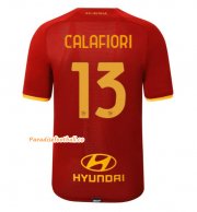 2021-22 AS Roma Home Soccer Jersey Shirt with CALAFIORI 13 printing