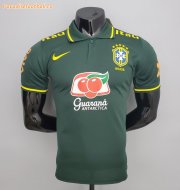 2021-22 Brazil Green Polo Shirt