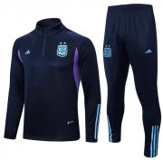 2022 FIFA World Cup Argentina Navy Training Kits Sweatshirt with Pants