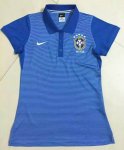 2016-17 Brazil Blue Women's Polo Shirt