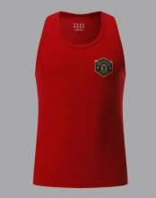 2020-21 Manchester United Red Wide-Back Vest Soccer Jersey Shirt