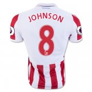 2016-17 Stoke City 8 JOHNSON Home Soccer Jersey