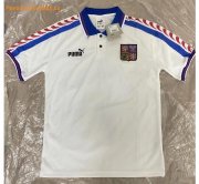 1996 Czech Republic Retro Away Soccer Jersey Shirt