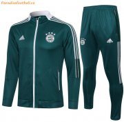 2021-22 Bayern Munich Green Tracksuit Training Jacket with Pants