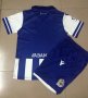 Kids Deportivo La Coruña 2020-21 Home Soccer Kits Shirt With Shorts