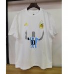 2022 FIFA World Cup Argentina Three Stars White Messi T-Shirt
