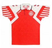 1992 Denmark Retro Home Red Soccer Jersey Shirt