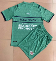2021-22 PSV Eindhoven Kids Third Away Soccer Kits Shirt With Shorts