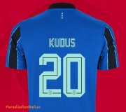2021-22 Ajax Away Soccer Jersey Shirt with Kudus 20 printing