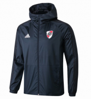 2018-19 River Plate Authentic Woven Windrunner Black Jacket