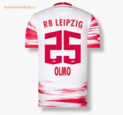 2021-22 RB Leipzig Home Soccer Jersey Shirt OLMO 25 printing