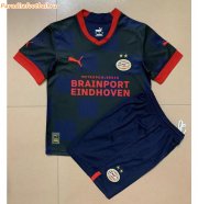 2022-23 PSV Eindhoven Kids Away Soccer Kits Shirt With Shorts