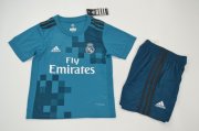 Kids Real Madrid 2017-18 Third Soccer Shirt With Shorts