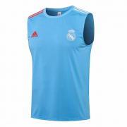 2021-22 Real Madrid Blue Soccer Vest T-Shirt