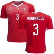 2018 World Cup Switzerland Home Soccer Jersey Shirt Francois Moubandje #3
