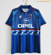 1995-96 AC Milan Retro Blue Away Soccer Jersey Shirt