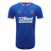 2020-21 Glasgow Rangers Home 55 Champions Soccer Jersey Shirt