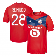 2020-21 LOSC Lille Home Soccer Jersey Shirt REINILDO #28