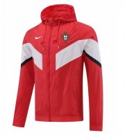 2022 FIFA World Cup Portugal Red White Hoodie Windbreaker Jacket