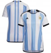2022 World Cup Argentina Home Women Soccer Jersey Shirt