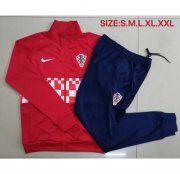 2020 Croatia Red Training Kits Jacket with Pants
