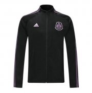 2020 Mexico Black Purple High Neck Collar Training Jacket