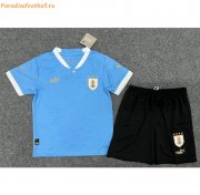 Kids 2022 World Cup Uruguay Home Socccer Kits Shirt with Shorts