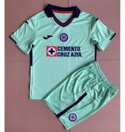 Kids 2022-23 CDSC Cruz Azul Green Goalkeeper Soccer Kits Shirt with Shorts
