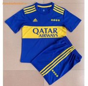 Kids Boca Juniors 2021-22 Home Soccer Kits Shirt with Shorts