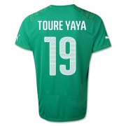 14-15 Ivory Coast Away TOURE YAYA Soccer Jersey