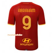 2021-22 AS Roma Home Soccer Jersey Shirt with ABRAHAM 9 printing