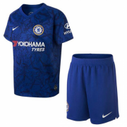 Kids Chelsea 2019-20 Home Soccer Shirt with Shorts