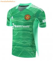 2021-22 Manchester United Dark Green Goalkeeper Soccer Jersey Shirt