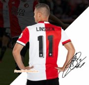 2021-22 Feyenoord Home Soccer Jersey Shirt with Linssen 11 printing