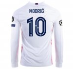 2020-21 Real Madrid Long Sleeve Home Soccer Jersey Shirt LUKA MODRIĆ #10