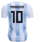2018 World Cup Argentina Maradona #10 Home Soccer Jersey Shirt