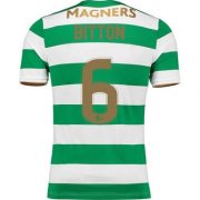 2017-18 Celtic BITTON #6 Home Soccer Shirt