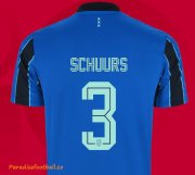 2021-22 Ajax Away Soccer Jersey Shirt with Schuurs 3 printing