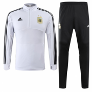 2018 World Cup Argentina White Training Kit(Sweat Top Shirt+Trouser)