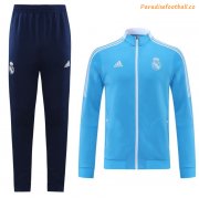2021-22 Real Madrid Blue Training Kits Jacket with Pants