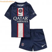 2022-23 PSG Kids Home Soccer Kits Shirt with Shorts