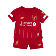 Kids Liverpool 2019-20 Home Soccer Shirt With Shorts