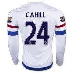 2015-16 Chelsea CAHILL #24 LS Away Soccer Jersey
