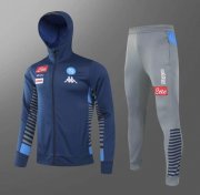 2020-21 Napoli Blue Hoodie Jacket Training Suits With Pants